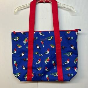 Vera Bradley Blue Tote with Bird Print